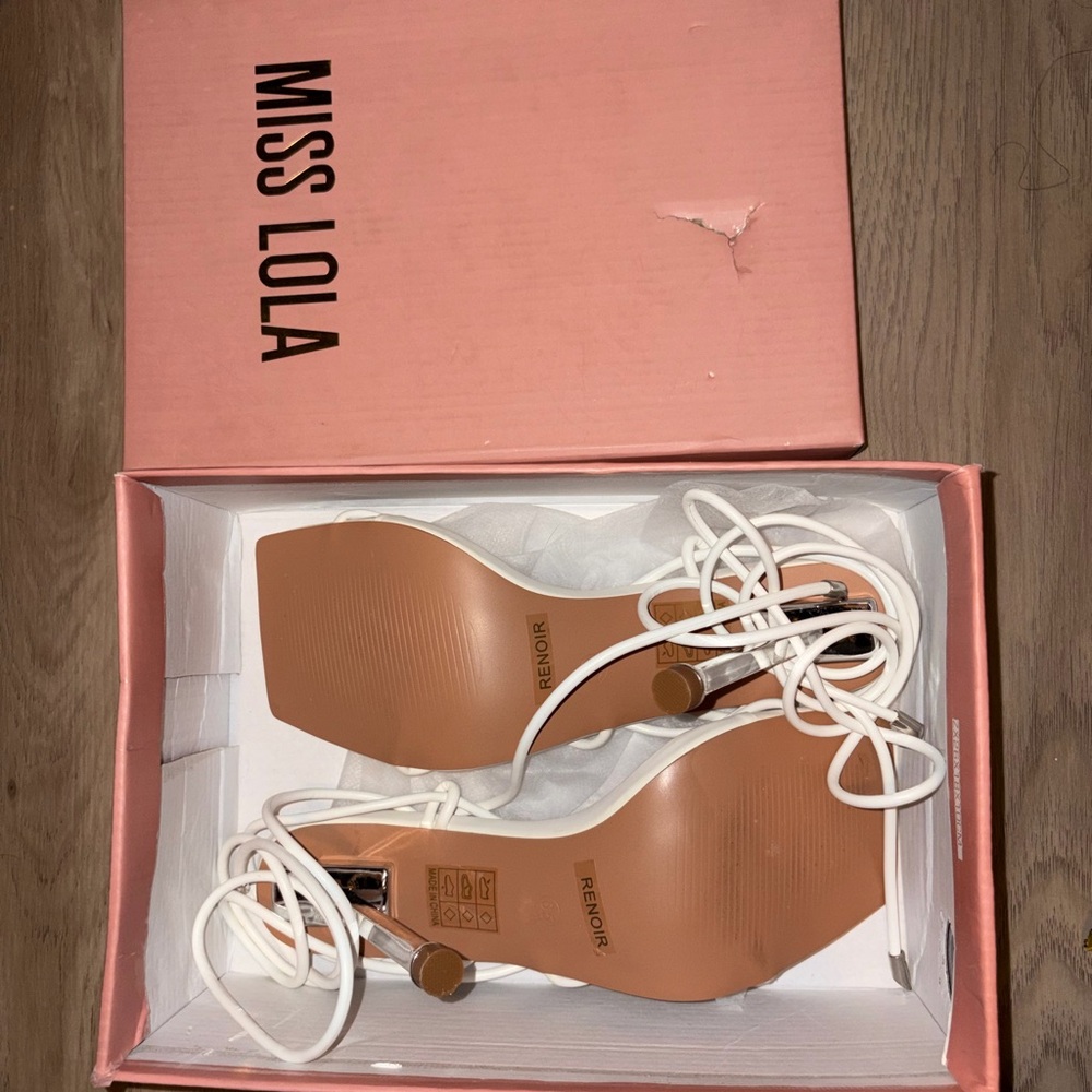 nOir Jewelry Tan Women's Heels